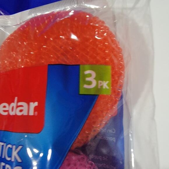 O-Cedar Non-Stick Mesh Scrubbers, 3 Count Assorted Lot 2 - Picture 5 of 7